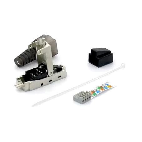 Connecteur rapide sans outil Elbac RJ45 mâle blindé Cat 6a