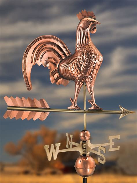 Rooster Copper Weathervane Gardeners Supply