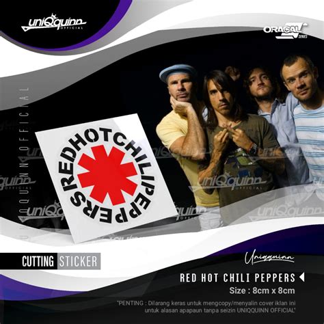Jual UQ Cutting Sticker Red Hot Chili Peppers Stiker Musik Stiker Tempel Stiker Mobil