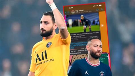 Neymar viralizó su chat con Donnarumma en medio de rumores de pelea en