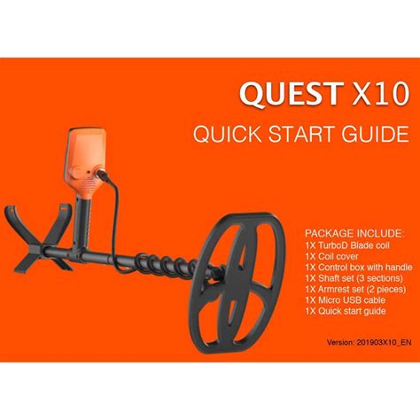 Quest X10 Quick Start Guide Digital – Serious Detecting