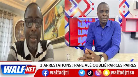 Arrestation De Pape Alé Niang Moustapha Diop Dénonce Le Silence