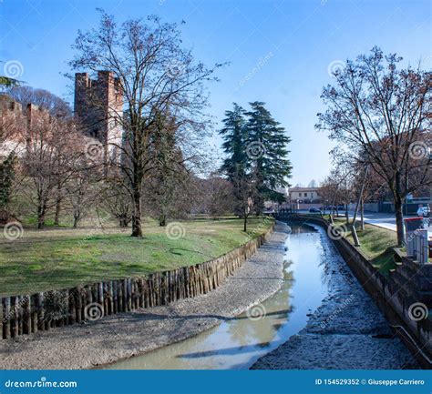 The Walls Of Castelfranco Veneto Were Built In The Middle Ages By The