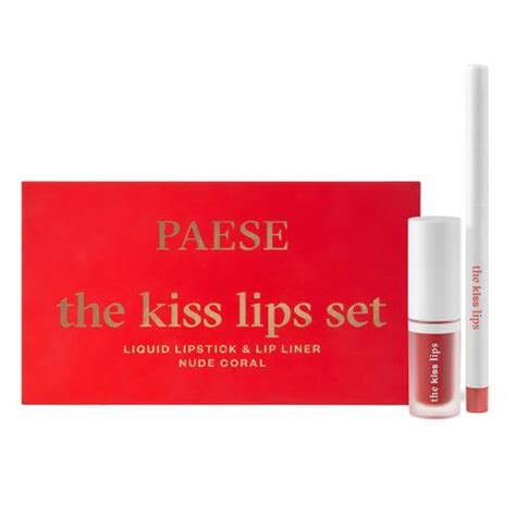 Paese The Kiss Lips Set Zestaw Kontur Wka I Pomadka W P Ynie Nude Coral