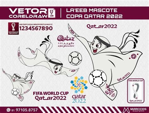 Mascote La Eeb Copa Do Mundo Qatar Vetor Elo Copa Do Mundo