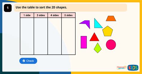 Year 2 Count Sides On 2d Shapes Lesson Classroom Secrets Classroom