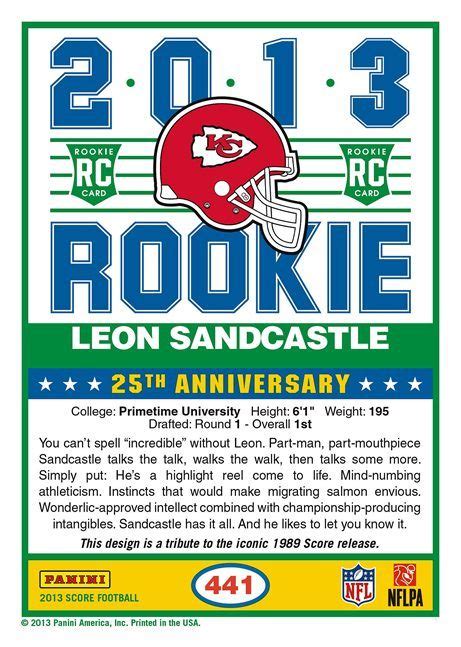 Yes, There Will Be a Leon Sandcastle Rookie Card...or Two