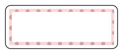 Polka Dot Border Address Label Template