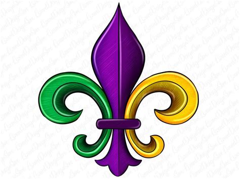 Mardi Gras Fleur De Lis Png Sublimation Design Mardi Gras Png Fleur