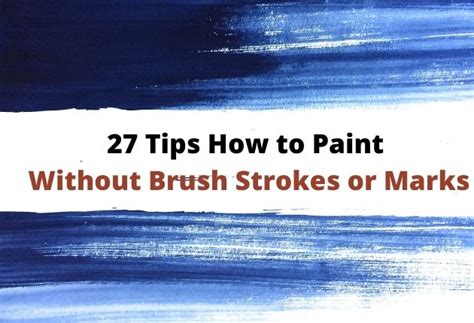 How To Paint Furniture And Walls Without Brush Strokes Acrylic Painting