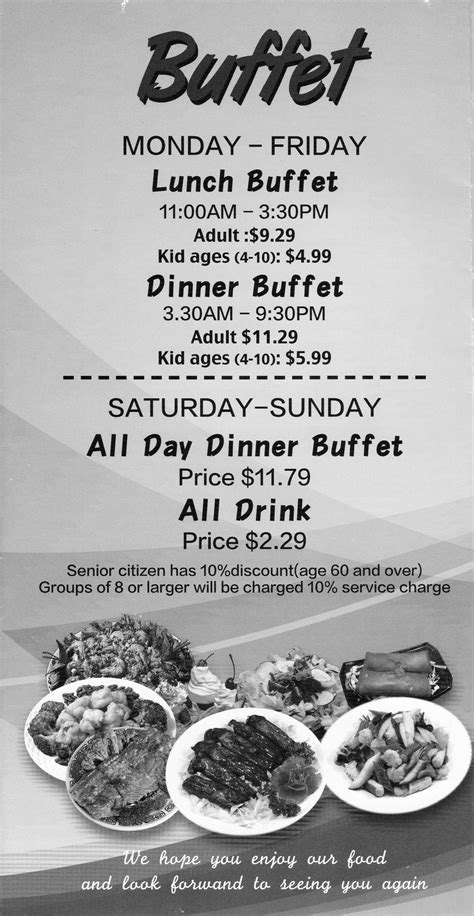 Grand Buffet – Menu – Midland – Midland Menus