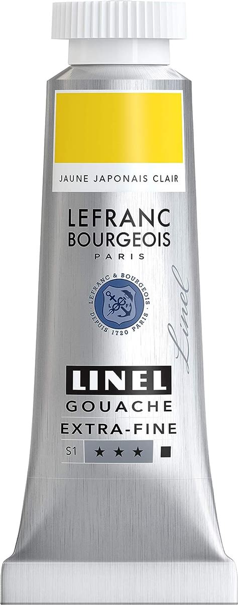 Lefranc Bourgeois Linel Gouache Extra Fine Tube Ml Jaune Japonais