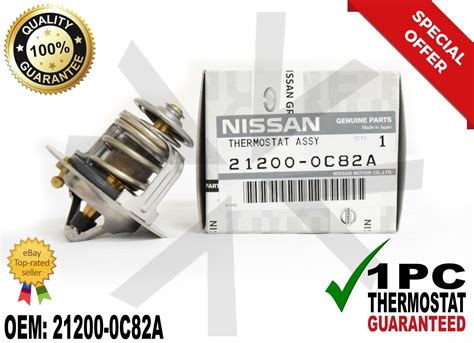 Genuine NISSAN Engine Coolant Thermostat 212000C82A 21200 0C82A OEM