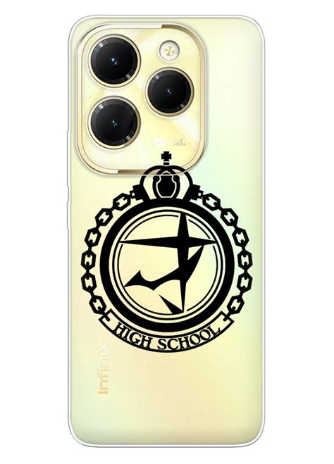 Infinix Hot 40 чохол силіконовий прозорий Danganronpa High School Logo