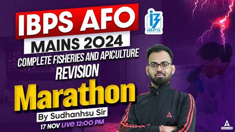 Ibps Afo Mains Marathon Fisheries Apiculture Revision By