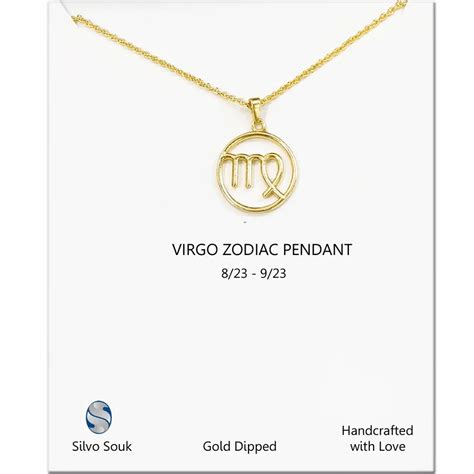 Golden Brass Virgo Zodiac Sign Gold Plated Pendant At Rs 599piece In