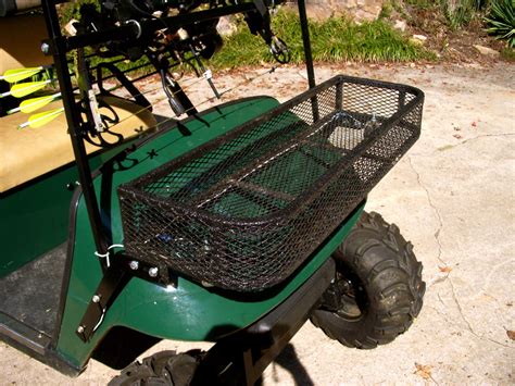 Ezgo Golf Cart Basket And Gun Bow Rack Combo