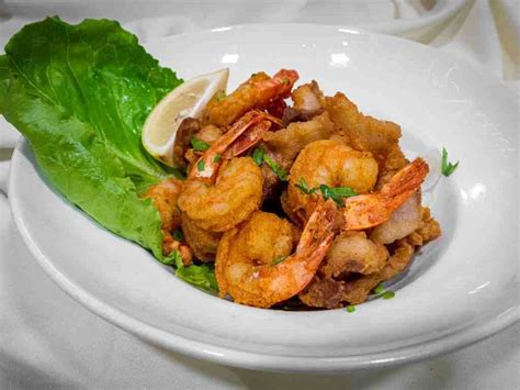 Креветки в панировке со свиной корейкой - DaVinci Restaurant