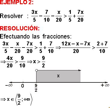 Inecuaciones Lineales Ejercicios Resueltos Y Para Resolver Pdf