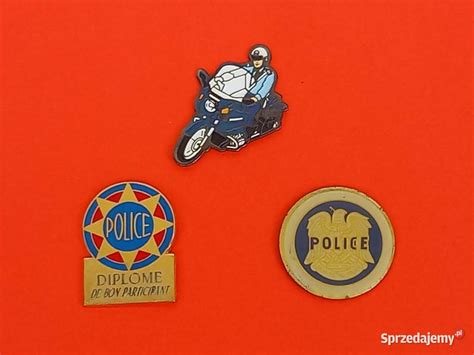 Policja Policjant Metalowa Przypinka Pins Wpinka Znaczek Warszawa