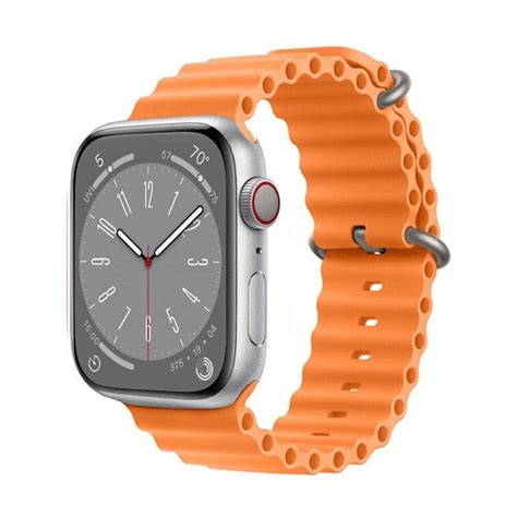 Rib Sport Armband Apple Watch Mm Orange Elgiganten Elgiganten