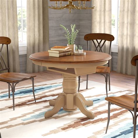 Round Dining Table With Butterfly Leaf Foter, 44% OFF