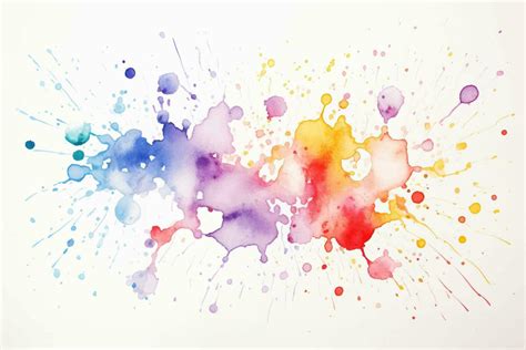 Watercolor Abstract Splash Spray Color Painting Vector Texture Colorful Background 30197350