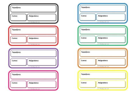 Modelos De Etiquetas Escolares Para Descargar En Etiquetas De Images