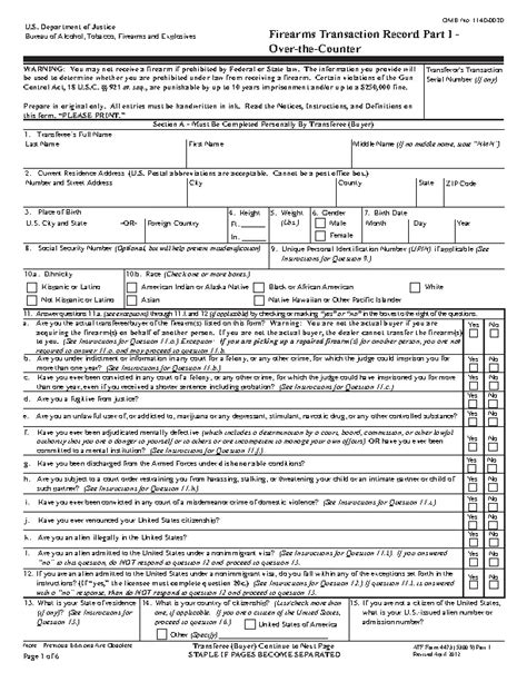 Atf Form 4473 - PDFSimpli