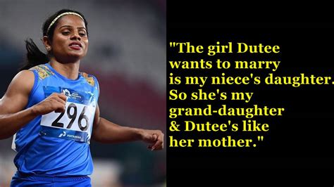 Dutee Chand S Mother Objects Her Same Sex Relationship With Relative