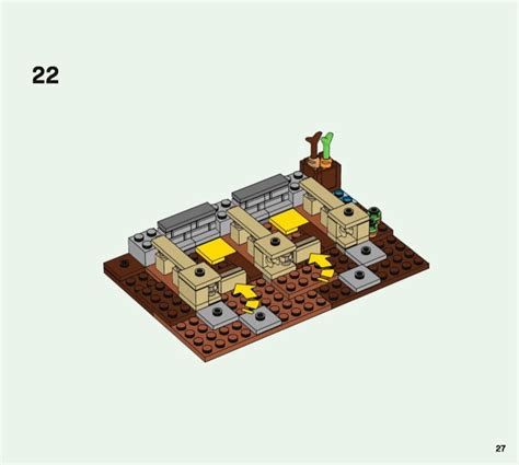 LEGO Instructions for set 21171 The Horse Stable, Minecraft - Minifig-scale