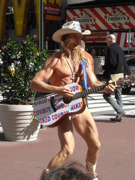 Naked Cowboy On Times Square New York Travel Cowboy Mcdonald S Restaurant