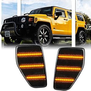 Amazon GSOWO 2 PCS H3 H3T Amber LED Side Marker Light Smoked Lens