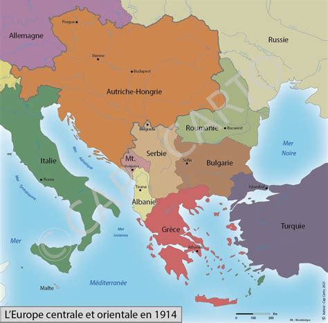 L Europe Centrale Et Orientale En 1914 Cap Carto