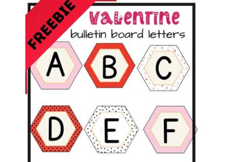 Valentine S Day Bulletin Board Letters Graphic By Vin Arts Creative