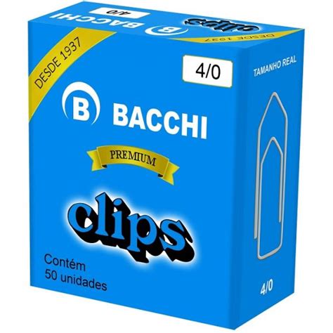 Clips Bacchi Galvanizado N Unidades Pacote C Caixas