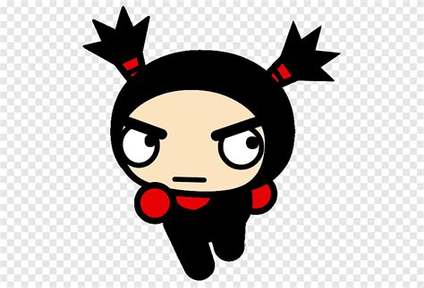 Pucca Black And Red Pucca Character Illustration Png Pngegg The