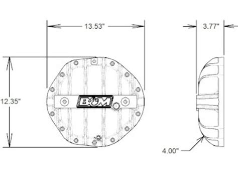 B M Cast Aluminum Differential Cover 71505 RealTruck