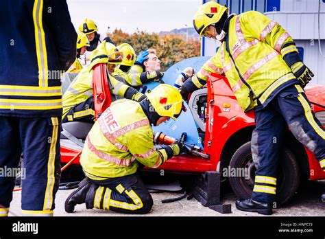 Fire and Rescue Service Training Stock Photo - Alamy