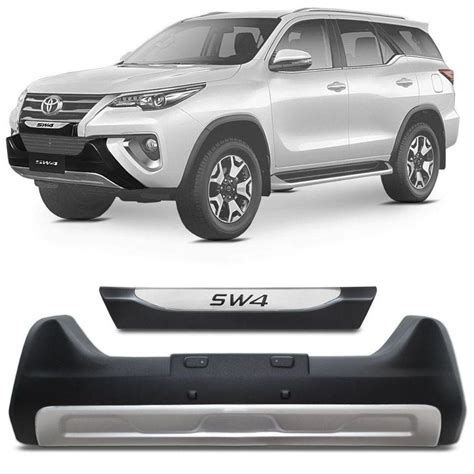 Overbumper Hilux Sw A Front Bumper Preto Prata Tgpoli