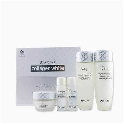 3w Clinic Collagen White Skin Care Set 5pcs Korean Mart