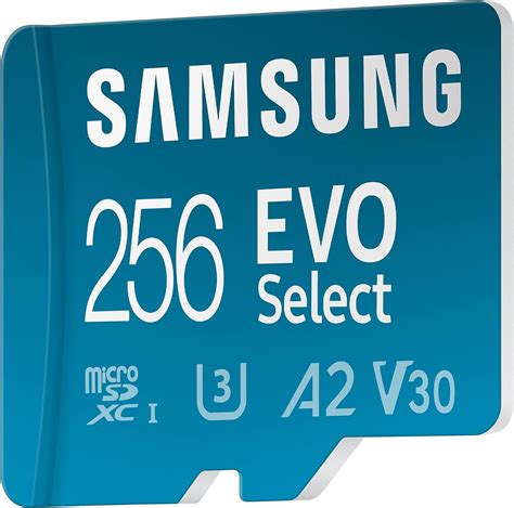 SAMSUNG EVO Select Micro SD Memory Card Adapter 256GB MicroSDXC