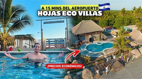 A 15 MINUTOS Del AEROPUERTO De El Salvador Hojas Eco Villas