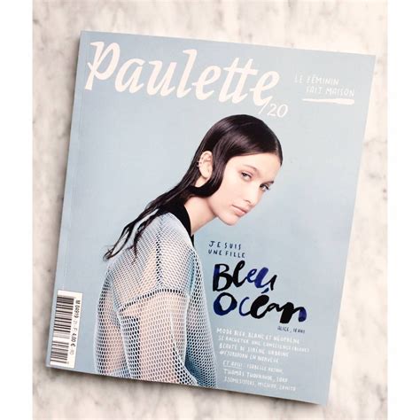 Paulette Magazine Bleu Océan Paulette Book Cover Print Photoshop