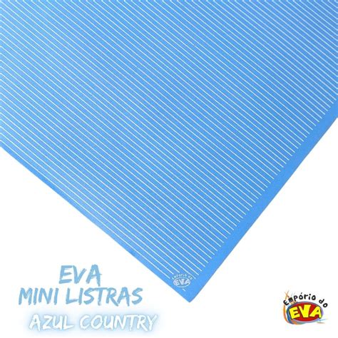 Eva Mini Listras Azul Country Emp Rio Do Eva