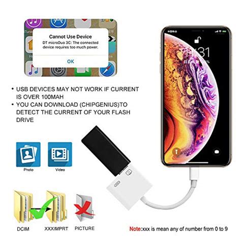 Lightning Usb Camera Adapter Apple Certified Usb Female Otg Reader