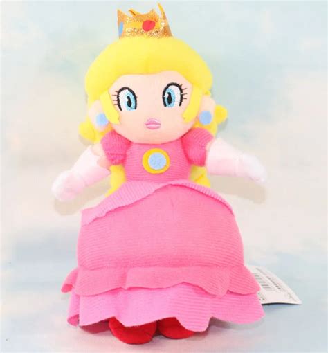 1pcs Free Shipping 20cm Super Mario Bros Princess Peach Plush Doll