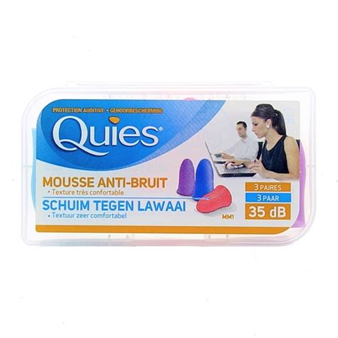 Mousse Protection Auditive Anti Bruit Disco X3 Paires Quies