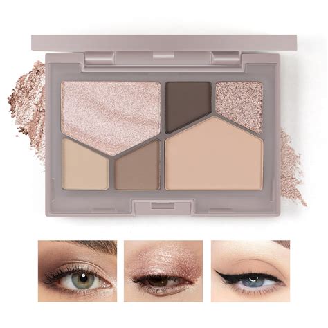 Amazon Boobeen 6 Colors Nude Eyeshadow Palette Matte Shimmer Eyeshadow Makeup Palette For