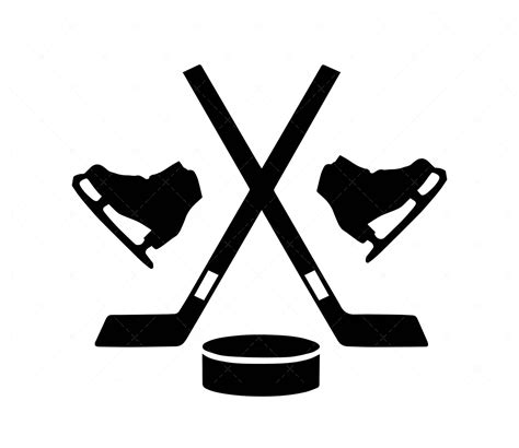 Craft Supplies Tools Visual Arts Design Cameo Dxf Crossed Hockey